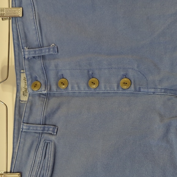Madewell High Waisted Button Up Wide Leg Trouser 30T - Picture 2 of 4